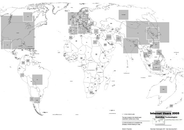 Internet Users Map