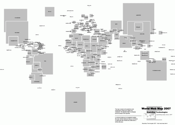 Carte mondiale du Web